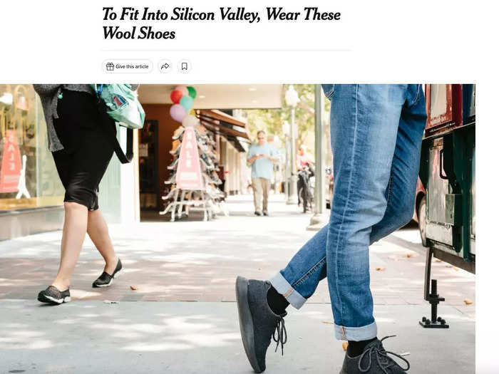 In August 2017, The New York Times described the Wool Runner as part of the Silicon Valley uniform, giving the company another shot of national publicity.