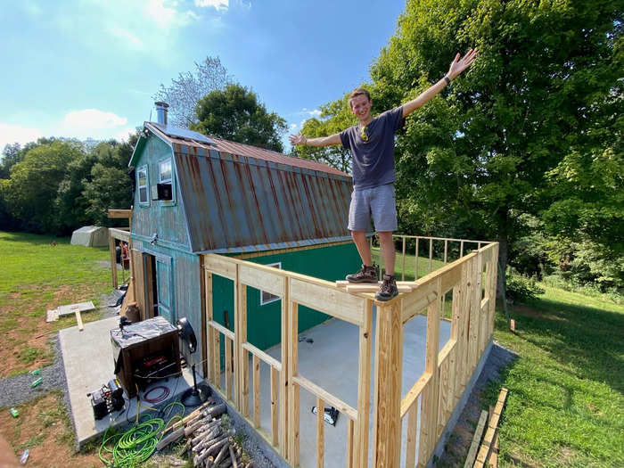 Cronise also documented the renovation on TikTok, and joked about turning the shed into the world