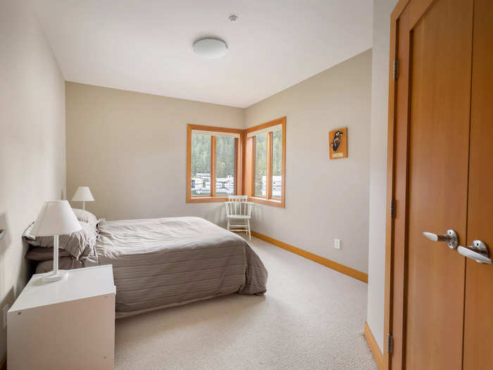 Among the bedrooms in the main house are a few with walk-in closets and windows looking out onto the grounds. Additionally, the master bedroom, which comes with an ensuite, has access to its own patio.