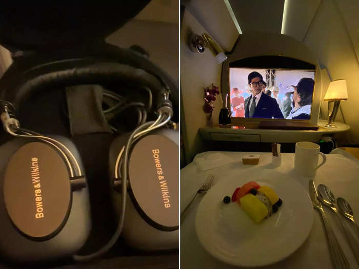 The first-class entertainment options also surpassed my expectations.