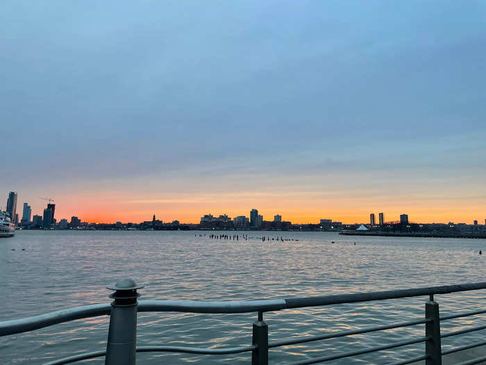 The sun was beginning to set as we made our way from Chelsea to Battery Park, the final 3 miles of our journey.