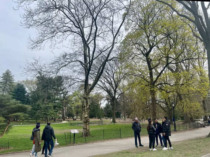 We reached the bottom of Central Park and took a well-needed water break.