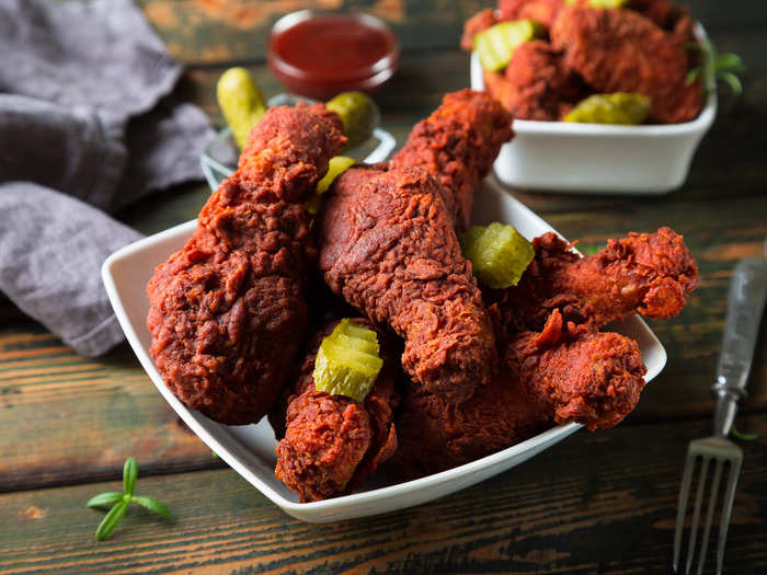 Nashville is known for hot chicken.