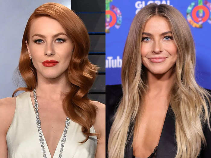 Julianne Hough is almost unrecognizable as a redhead.