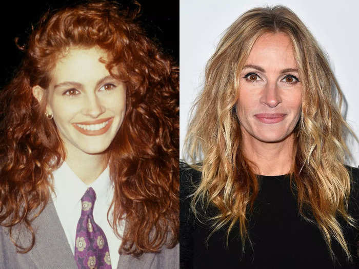 Julia Roberts has been every color under the sun, but she first became America