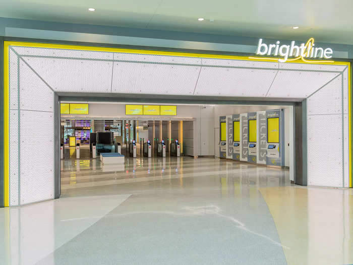 Passengers can access Brightline