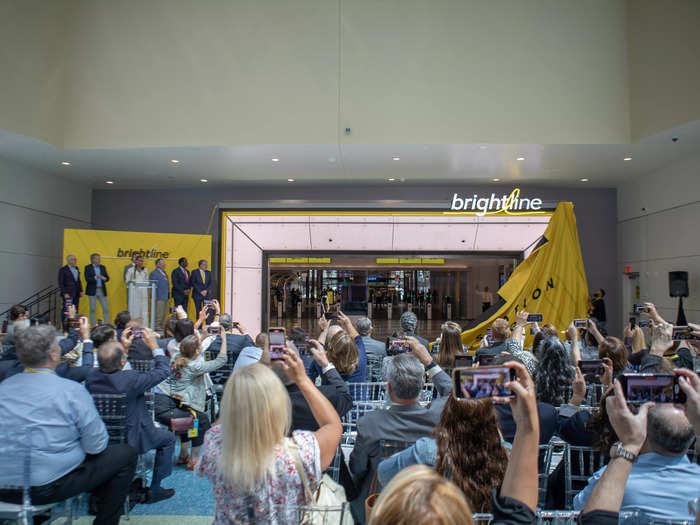 Brightline unveiled a new train station extending its Florida network on April 20.