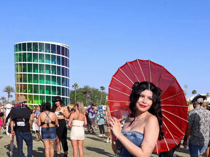 Denim was a popular fabric at the festival this year.