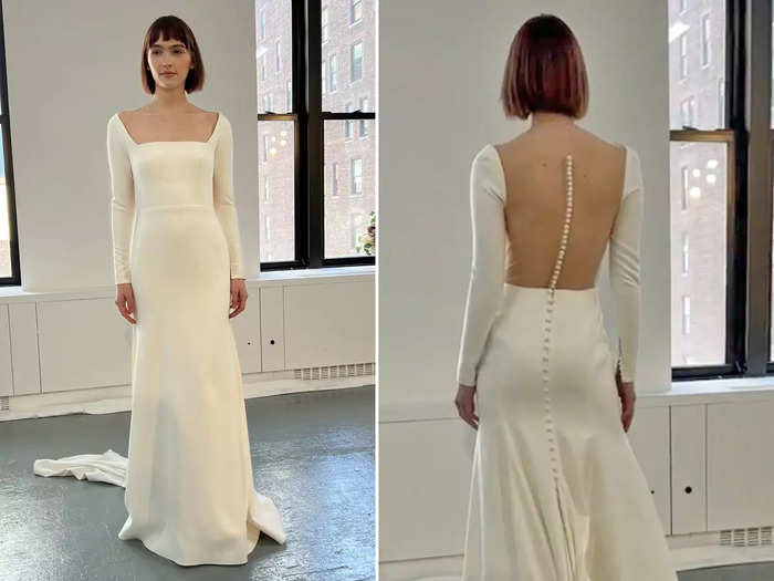 I was enamored with the back of the Kasia dress from Watters.