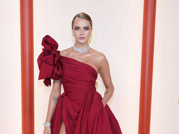 A prom dress like Cara Delevingne