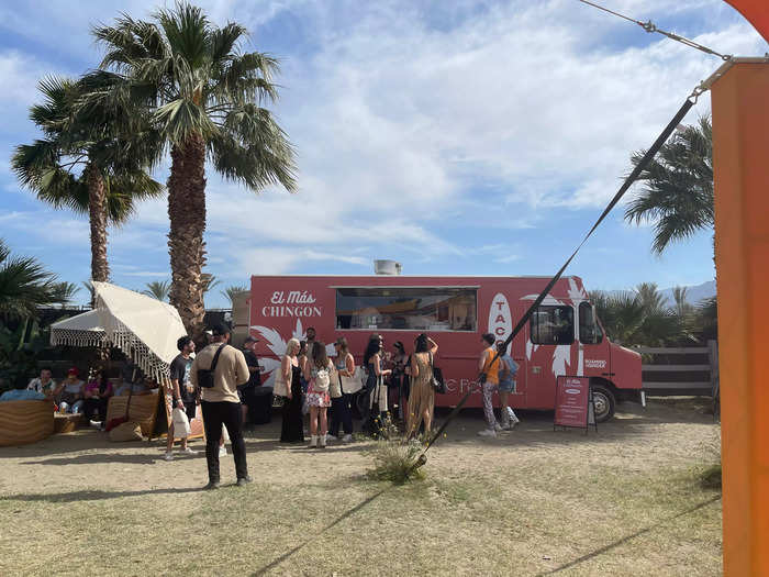 There was also a taco truck at the festival.