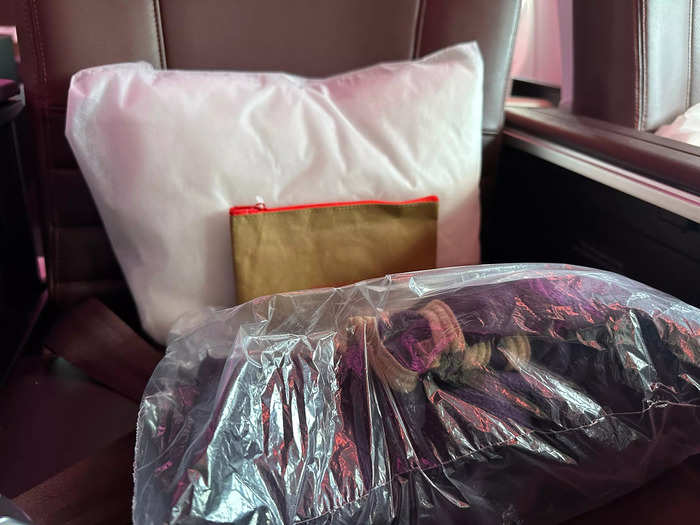 Premium passengers receive a similar amenity kit to Upper Class.