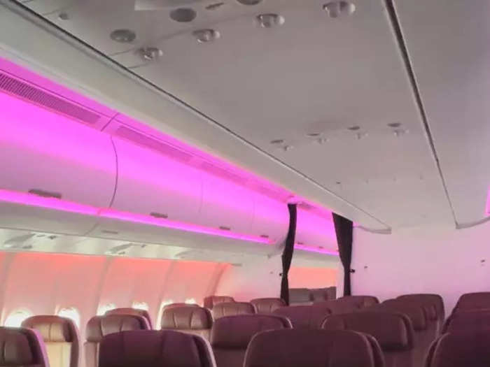 Moving toward the middle of the plane, I next entered Virgin Atlantic