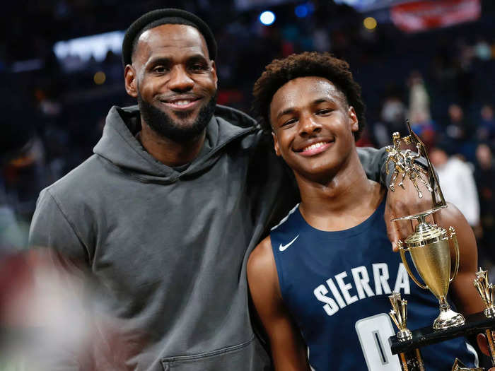 Bronny, whose real name is LeBron James Jr., is turning into quite the ballplayer himself.