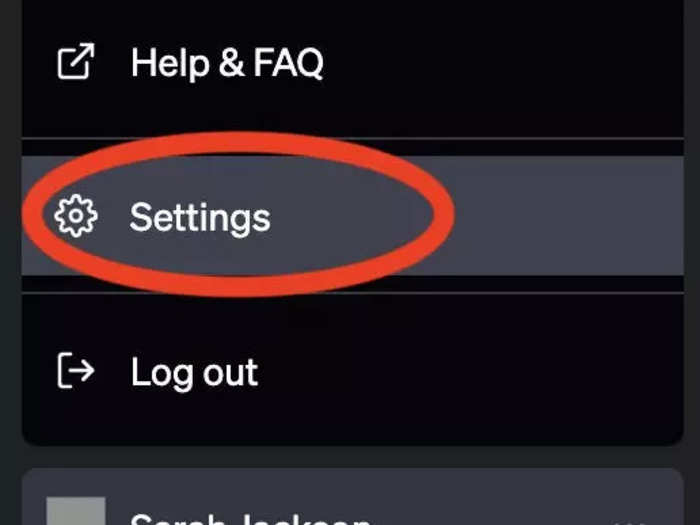 Clicking on the three dots will bring up a small menu. Click on Settings.