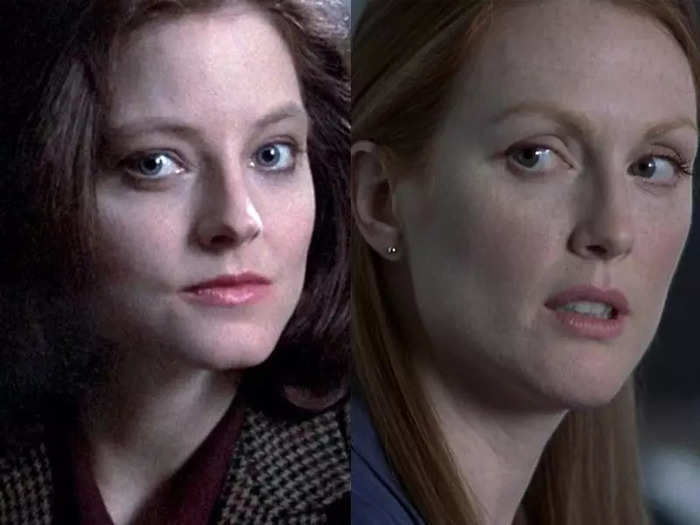 Clarice Starling in the "Red Dragon" movies was played by two different actresses.