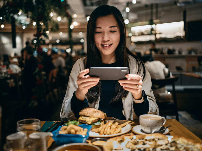 They eat with their phones first and are pulled in by influencer marketing