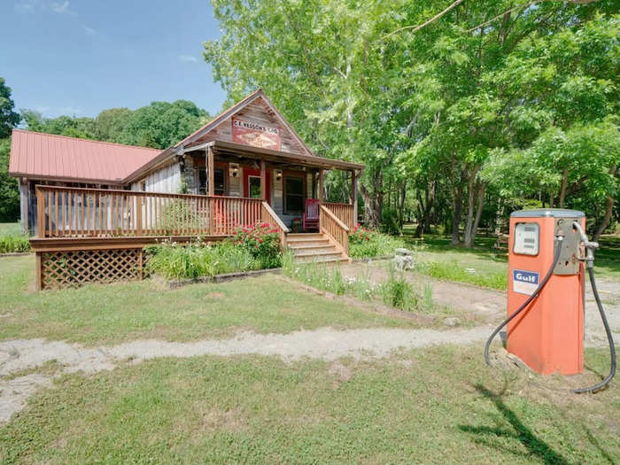 The country store-turned-cottage now rents for around $132 a night.