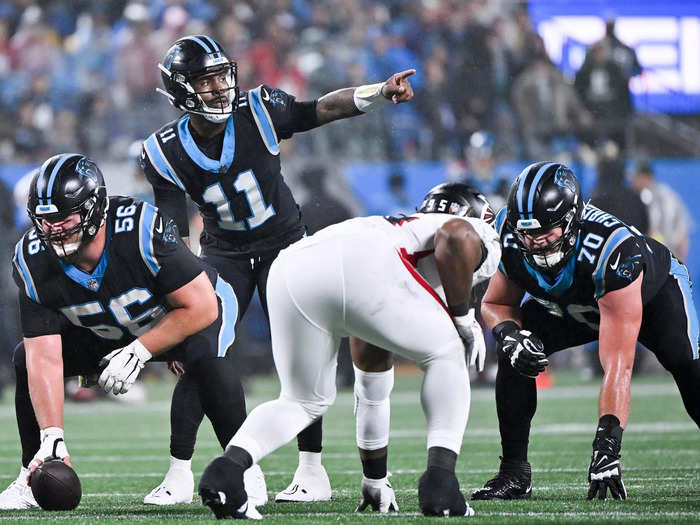 The Panthers were another team that introduced an alternate black helmet last season.