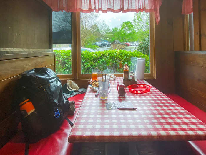 Throughout the trip, I spent more time inside than I hoped because of all the rain. I found myself lingering in restaurants waiting to see if the rain would let up.