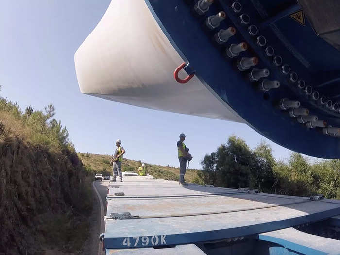 Generg, the company João works for, installs wind turbines throughout Portugal. Larger turbines can generate enough electricity in an hour to power 5,000 homes in Europe.