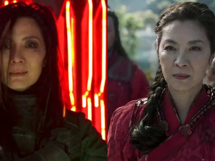 Michelle Yeoh had a minor cameo in the "Guardians of the Galaxy" franchise before appearing in "Shang-Chi."