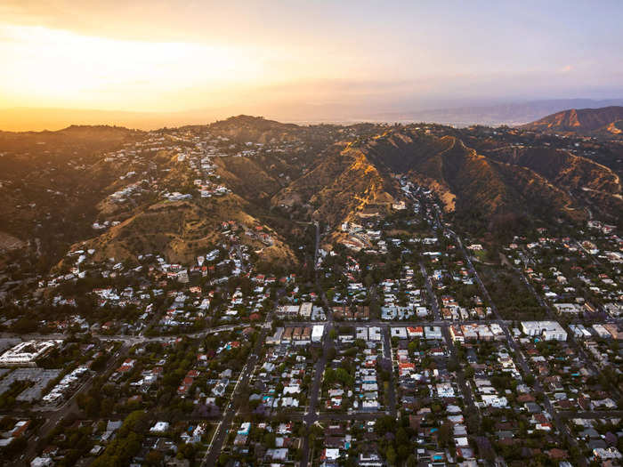 2. Hollywood Hills of Los Angeles