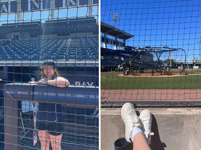 Finally, it was time to watch batting practice. But a lack of direction on where exactly we were supposed to go made it feel confusing to me.