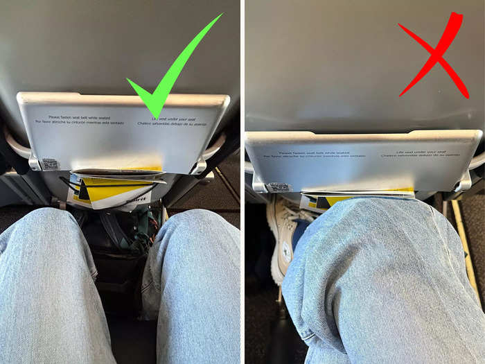 I was surprised that the legroom wasn