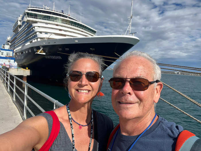 My husband and I went on a discounted, 22-day cruise aboard Holland America Line