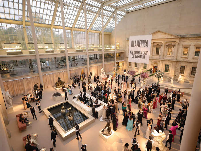 Guests were also invited to mingle inside the Met