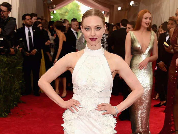 Amanda Seyfried looked like a picture-perfect bride in 2015 for the "China: Through the Looking Glass" Met Gala.