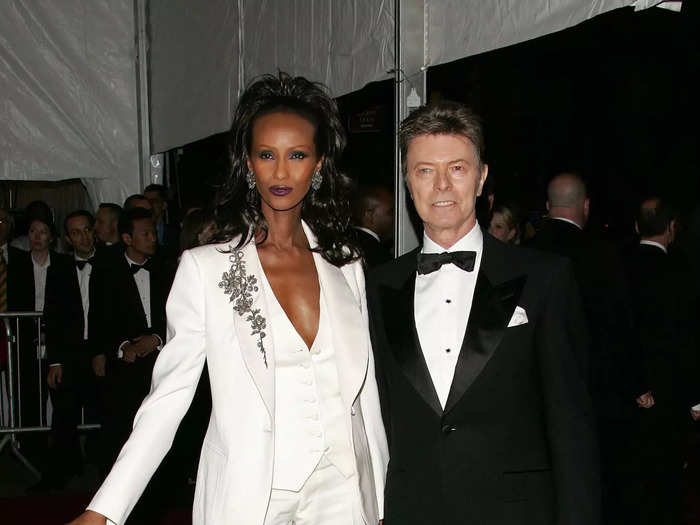 Iman showed the power of a wedding suit at the 2007 "Poiret: King of Fashion" event.