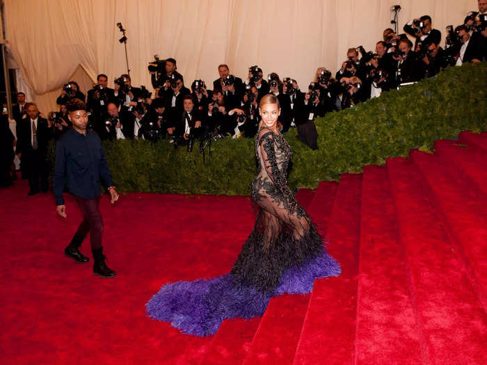 Some people thought Beyoncé was naked under the sheer gown, but Hunter said that wasn