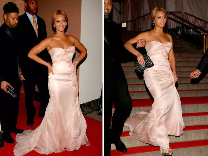 Hunter still loves the chiffon look Beyoncé wore that year.