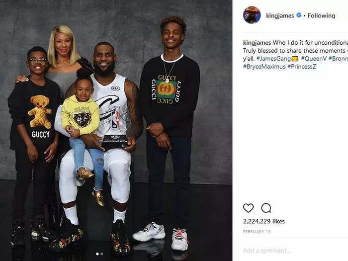 LeBron and Savannah are high-school sweethearts, and they have three kids together.