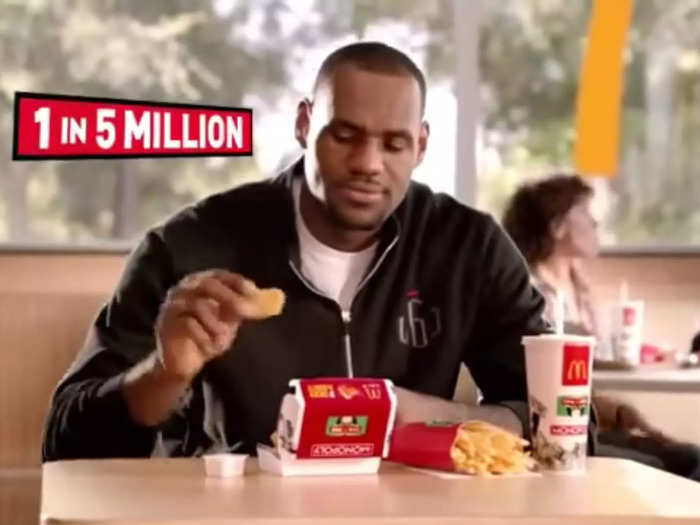 James used to have an endorsement deal with McDonald