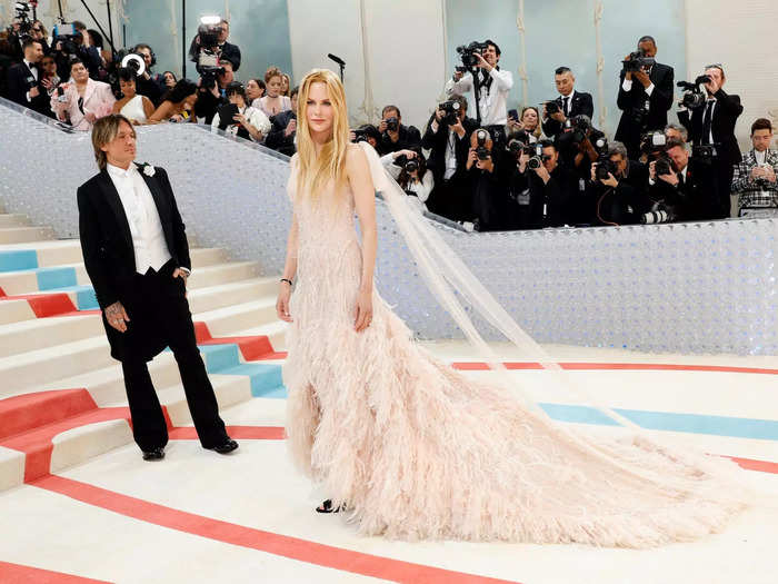 Nicole Kidman wore the pink dress from her 2004 Chanel No. 5 commercial.