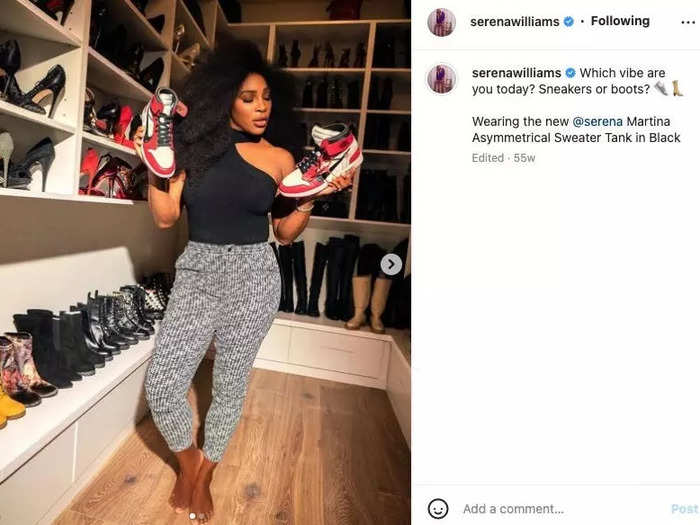 One of her houses has an entire closet dedicated to her shoe collection.