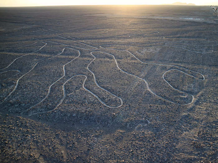 Geoglyphs can also be seen from the sky.