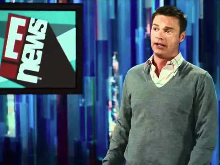 Ryan Seacrest pokes fun at his TV persona by dropping a lot of f-bombs in "Knocked Up."