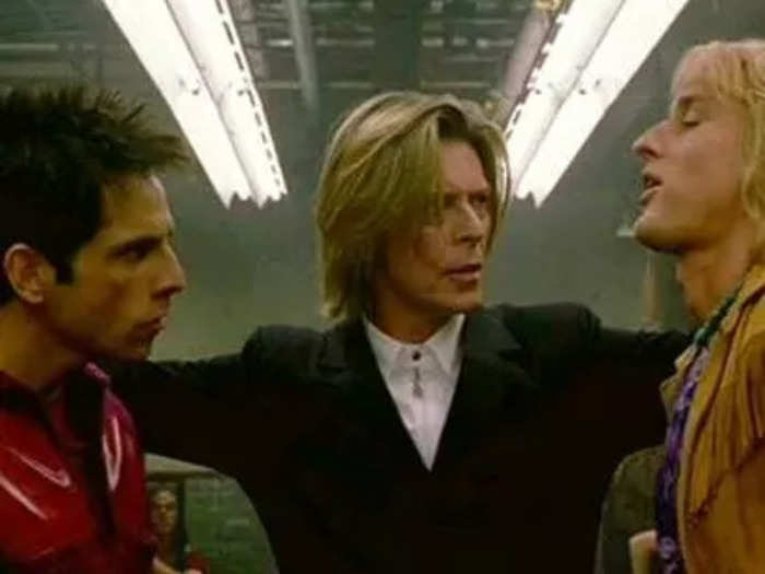 David Bowie only appeared in one scene of "Zoolander," but he played an important role — he judged a "walk-off" between the two main characters.