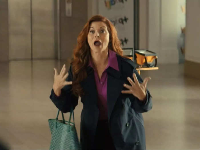 Debra Messing has a laugh-out-loud cameo as a version of herself who is exhausted from hearing about gay men