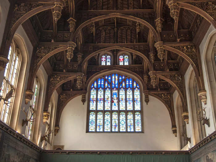 A highlight of the palace is the Great Hall, where Henry VIII would dine on a raised platform and entertain guests.