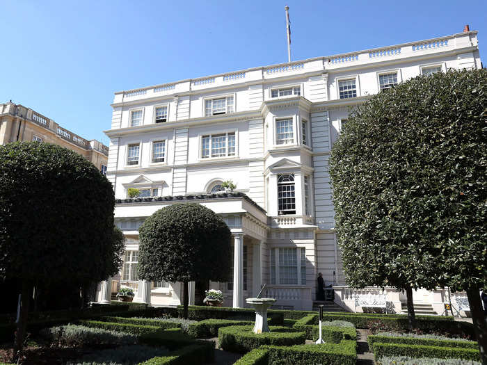 Clarence House in London is valued at an estimated $72 million, or £57.7 million.