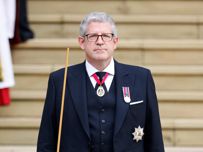 As Lord Chamberlain, Lord Andrew Parker is the most senior staff member at Buckingham Palace.