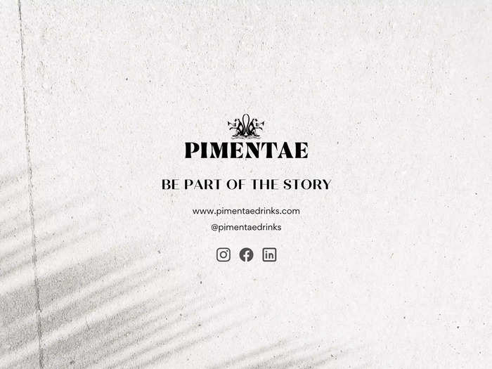 Slide from tequila brand Pimentae