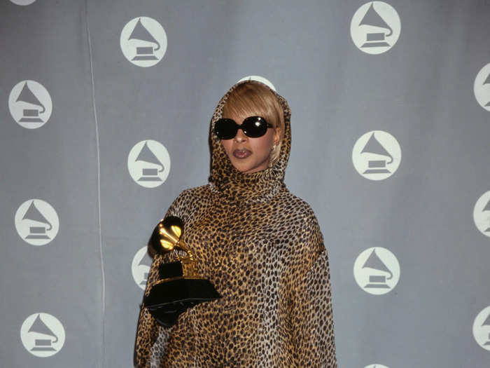 Mary J. Blige wore head-to-toe leopard print to the 1996 Grammys.