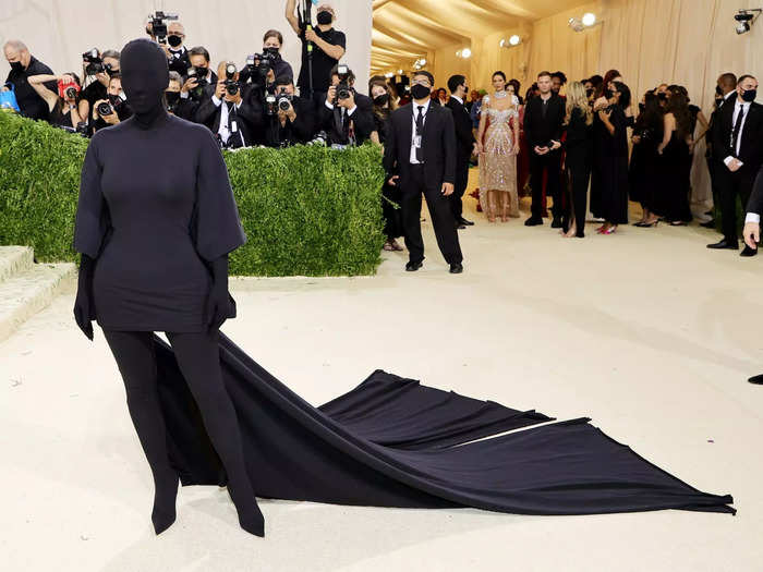 Kardashian used the 2021 Met Gala to make a statement about her own fame.