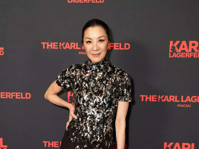 After wearing a black-and-white dress to the 2023 Met Gala, Michelle Yeoh changed into a sparkly gown.